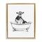 Stupell Industries Antique Tub with Cow Floater Framed Canvas Wall Art Design by Victoria Borges